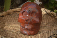 Polished Red Jasper Skull Carving x 1 From Madagascar