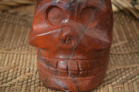 Polished Red Jasper Skull Carving x 1 From Madagascar