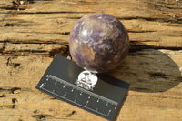 Polished Dark Purple Lepidolite Spheres  x 6 From Madagascar - TopRock