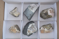 Natural Clear Quartz Matrix Specimens  x 6 From Brandberg, Namibia - Toprock Gemstones and Minerals 