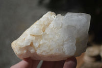 Natural "Cathedral Window" Cascading Candle Quartz Crystals x 4 From Madagascar - Toprock Gemstones and Minerals 