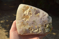 Polished Amethyst Agate Geodes With Crystalline Centres x 3 From Madagascar - TopRock