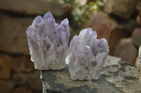 Natural Sugar Amethyst Clusters  x 4 From Solwezi, Zambia