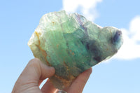 Natural Stone Sealed Watermelon Fluorite Cobbed Pieces  x 5 From Uis, Namibia - TopRock