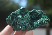 Natural Chatoyant Silky Malachite Specimens  x 6 From Kasompe, Congo - Toprock Gemstones and Minerals 