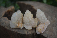 Natural White & Golden Limonite Spirit Quartz Crystals  x 20 From Boekenhouthoek, South Africa - Toprock Gemstones and Minerals 