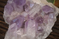 Natural Jacaranda Amethyst Clusters x 2 From Mumbwe, Zambia