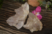 Natural Quartz Crystal Clusters  x 2 From Karoi, Zimbabwe - TopRock