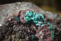 Natural Salrose With Silky Malachite Specimen x 1 From Kakanda, Congo