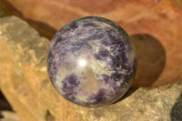 Polished Dark Purple Lepidolite Spheres  x 6 From Madagascar - TopRock