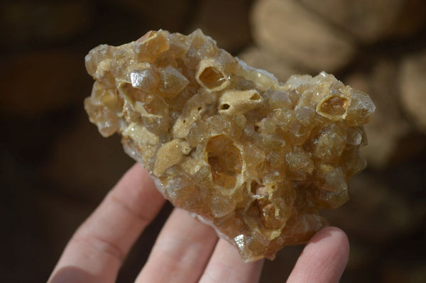 Natural Limonite Quartz Clusters x 12 From Solwezi, Zambia