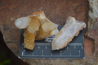 Natural White & Golden Limonite Spirit Quartz Crystals  x 20 From Boekenhouthoek, South Africa - Toprock Gemstones and Minerals 