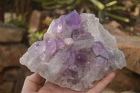 Natural Jacaranda Amethyst Clusters x 2 From Mumbwe, Zambia