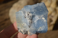 Natural New Sky Blue Calcite Specimens  x 24 From Spitzkop, Namibia