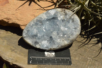 Polished Blue Celestite Egg Geodes  x 2 From Sakoany, Madagascar - TopRock