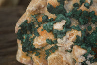 Natural Rare Ball Malachite On Golden Limonite Quartz & Dolomite Specimen x 1 From Kambove, Congo