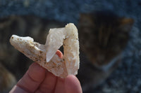 Natural Drusy Quartz Coated Calcite Crystals  x 12 From Alberts Mountain, Lesotho - Toprock Gemstones and Minerals 