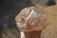 Polished Double Terminated Smokey Quartz Stepped Crystal x 1 From Madagascar