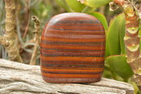 Polished Banded Tiger Iron / Muggle Stone Standing Free Forms  x 3 From Northern Cape, South Africa - TopRock