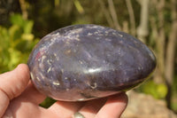 Polished Purple Lepidolite With Pink Tourmaline Standing Free Forms x 2 From Madagascar - TopRock