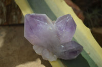 Natural Jacaranda Amethyst Clusters  x 3 From Mumbwa, Zambia - Toprock Gemstones and Minerals 