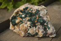 Natural Rare Ball Malachite On Golden Limonite Quartz & Dolomite Specimen x 1 From Kambove, Congo