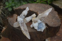 Natural Drusy Quartz Coated Calcite Crystals  x 12 From Alberts Mountain, Lesotho - Toprock Gemstones and Minerals 