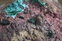 Natural Salrose With Silky Malachite Specimen x 1 From Kakanda, Congo