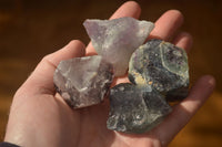 Natural Rough Watermelon Fluorite Cobbed Specimens  x 35 From Uis, Namibia