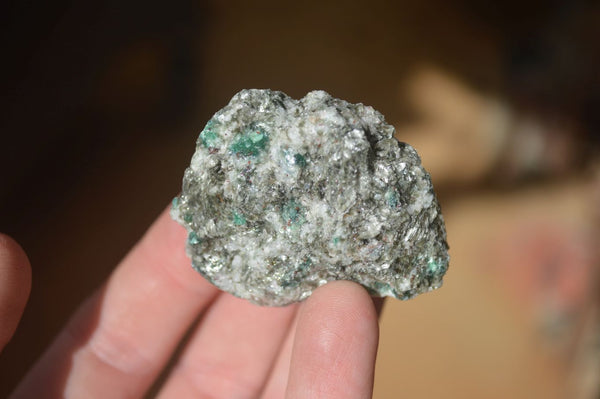 Natural Rare Emerald Mica In Matrix Cobbed Specimens x 20 From Mutoko, Zimbabwe