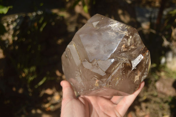 Polished Double Terminated Smokey Quartz Stepped Crystal x 1 From Madagascar