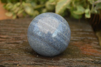 Polished Blue Lazulite Spheres  x 3 From Madagascar - Toprock Gemstones and Minerals 