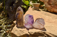 Polished Stunning Selection Of Skeletal Smokey Amethyst Quartz Crystals  x 12 From Akansobe, Madagascar - TopRock