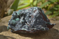 Natural Drusy Coated Ball Malachite On Dolomite Specimens x 2 From Likasi, Congo