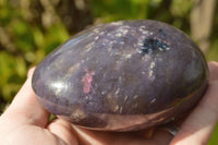 Polished Purple Lepidolite With Pink Tourmaline Standing Free Forms x 2 From Madagascar - TopRock