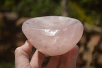 Polished  Gemmy Pink Rose Quartz Bowls x 2 From Ambatondrazaka, Madagascar - TopRock