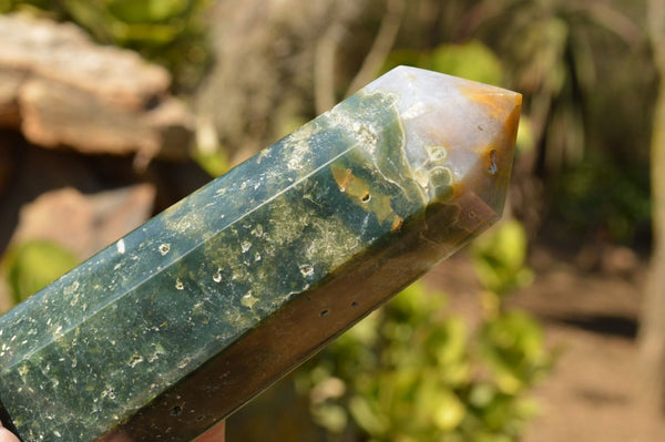 Polished Trio Of Ocean Jasper Points  x 3 From Madagascar - TopRock