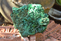 Natural Chatoyant Silky Malachite Specimens x 6 From Kasompe, Congo - TopRock