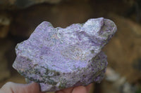 Natural Rough Stichtite & Serpentine Specimens x 4 From Barberton, South Africa