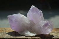 Natural Jacaranda Amethyst Clusters  x 3 From Mumbwa, Zambia - Toprock Gemstones and Minerals 