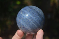 Polished Blue Lazulite Spheres  x 3 From Madagascar - Toprock Gemstones and Minerals 