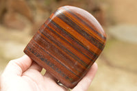 Polished Banded Tiger Iron / Muggle Stone Standing Free Forms  x 3 From Northern Cape, South Africa - TopRock