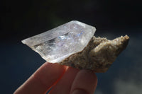 Natural Clear Quartz Crystals With Hints Of Amethyst  x 12 From Brandberg, Namibia - Toprock Gemstones and Minerals 