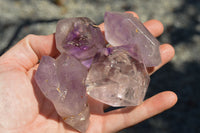 Polished Stunning Selection Of Skeletal Smokey Amethyst Quartz Crystals  x 12 From Akansobe, Madagascar - TopRock