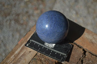 Polished Blue Lazulite Spheres  x 3 From Madagascar - Toprock Gemstones and Minerals 