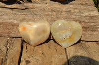 Polished Stunning Banded Agate Hearts  x 4 From Mandrosonoro, Madagascar - TopRock