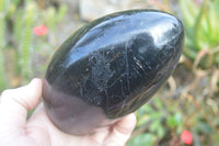 Polished Schorl Black Tourmaline Standing Free Form x 1 From Madagascar