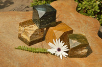 Polished Stunning Ocean Jasper Cubes (Corners Cut To Stand) x 4 From Madagascar - TopRock