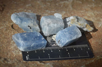 Natural New Sky Blue Calcite Specimens  x 70 From Spitzkop, Namibia