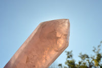 Polished Double Terminated Gemmy Pink Rose Quartz Points x 3 From Ambatondrazaka, Madagascar - TopRock